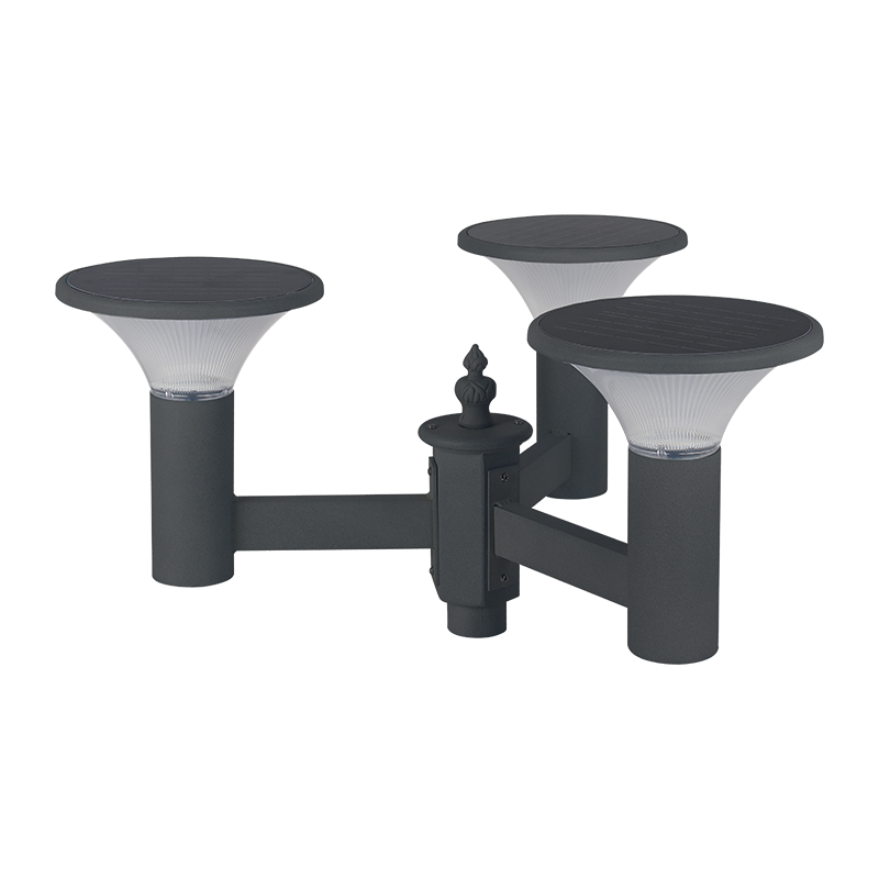 PY-SG018-24W ثلاث لمبات إضاءة للحديقة تعمل بالطاقة الشمسية